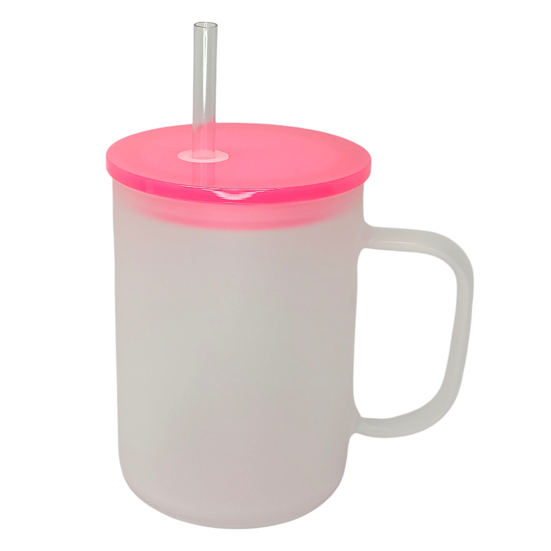 17oz Glass Frosted Mug