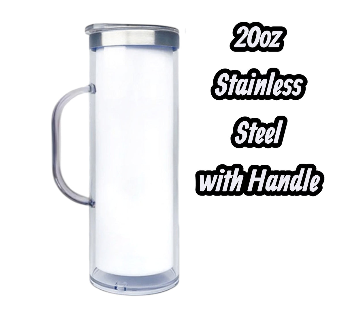 20oz Stainless Steel Snowglobe with Handle