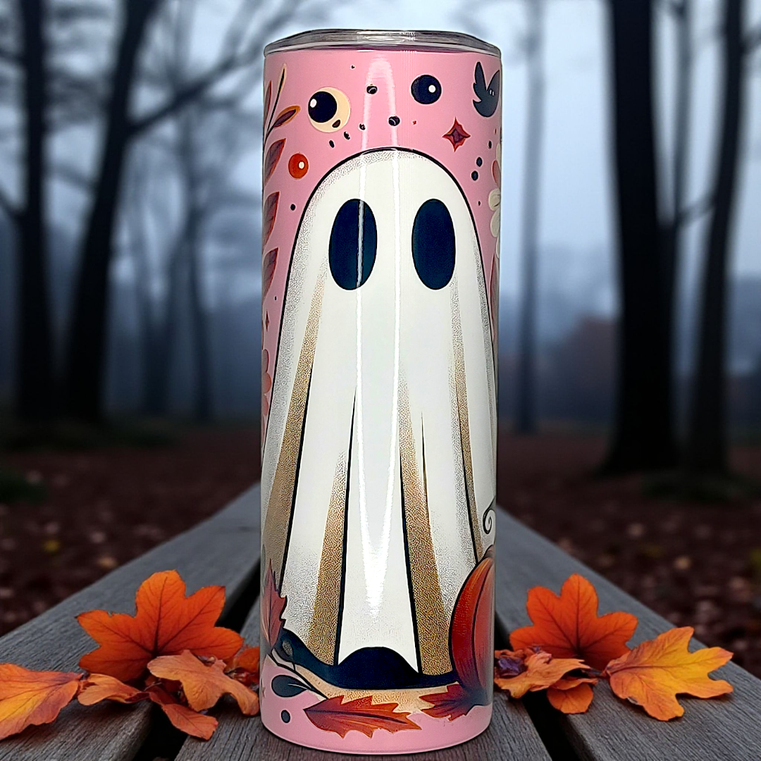 20oz Stainless Steel "Fall Ghosty"