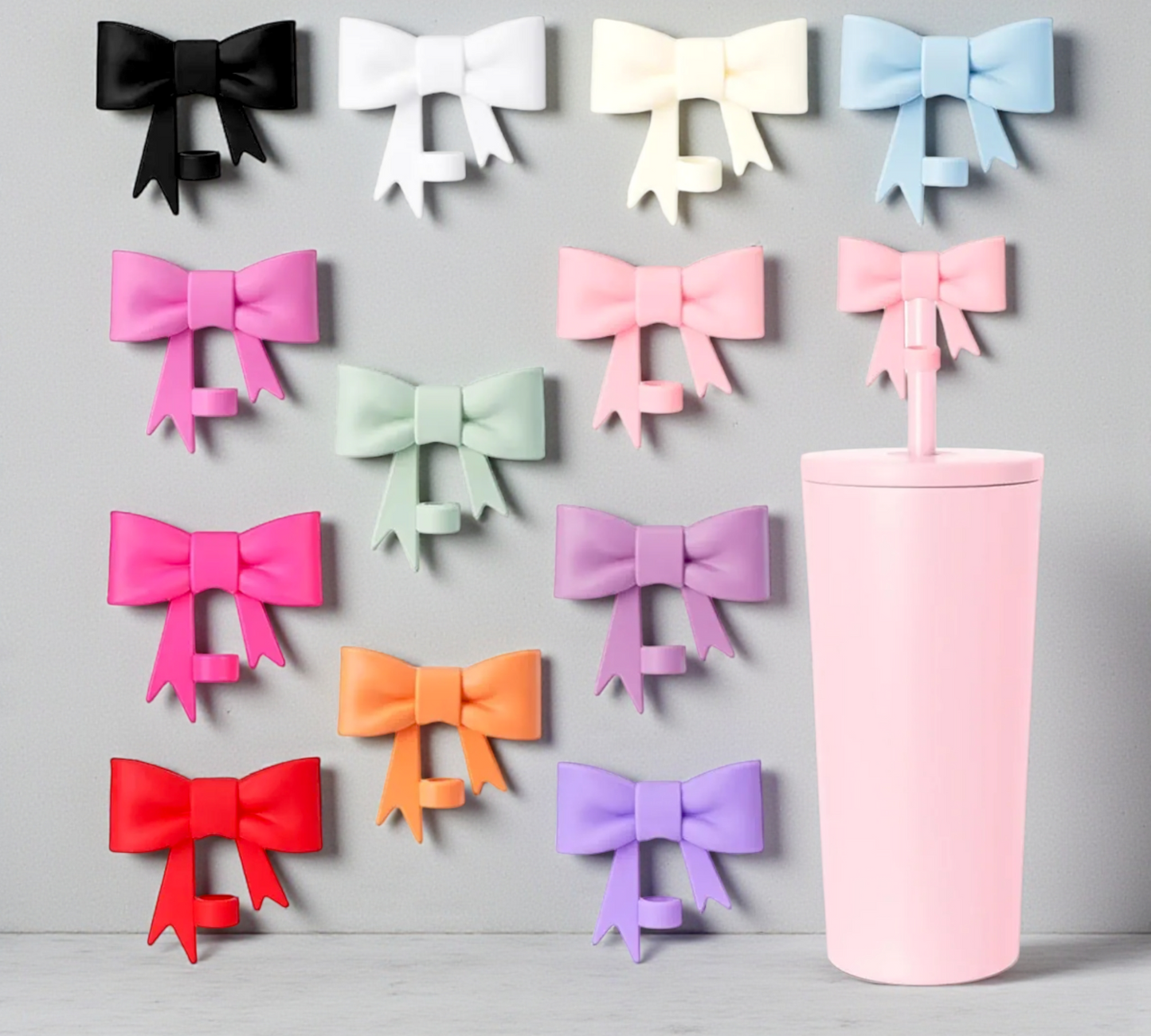 Bow Straw Topper