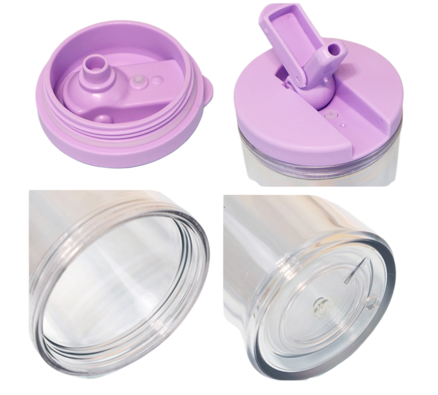 20oz Acrylic Snowglobe Flip Top