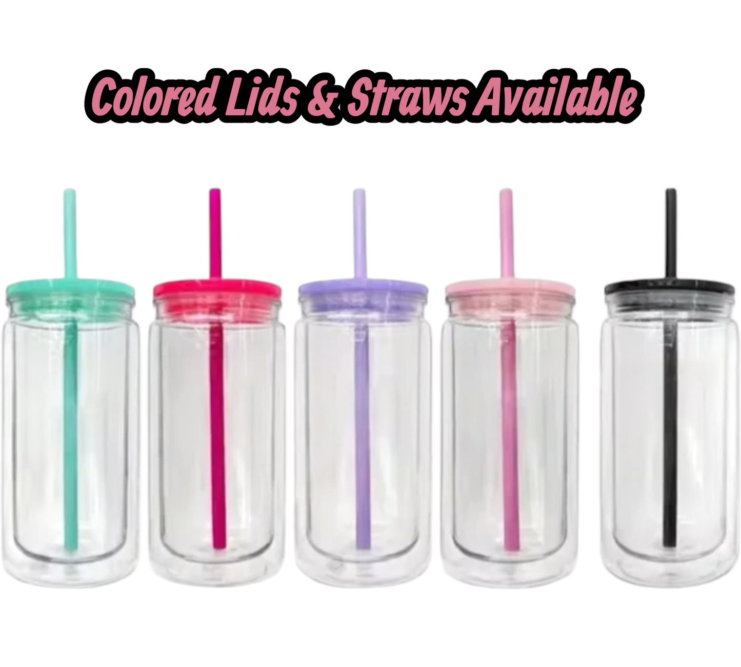 16oz Acrylic Snowglobe Cup