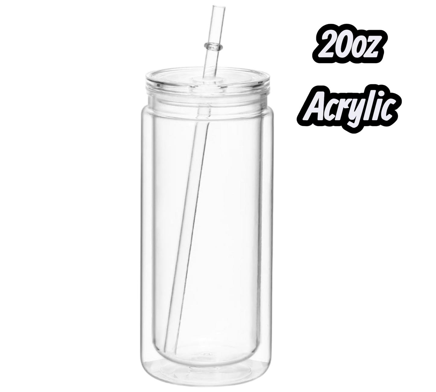 20oz Acrylic Snowglobe Cup