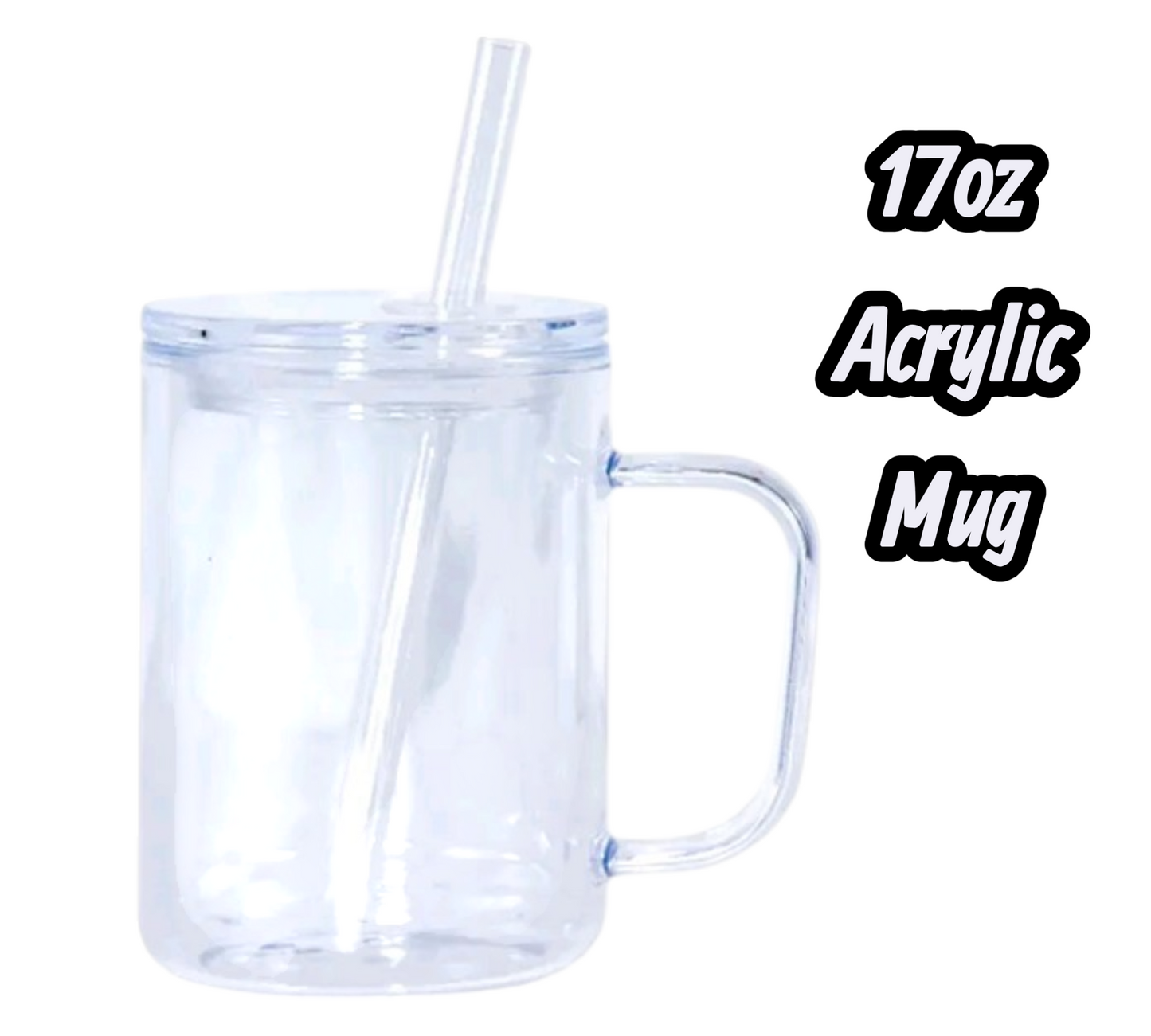 NEW 17oz Acrylic Snowglobe Mug