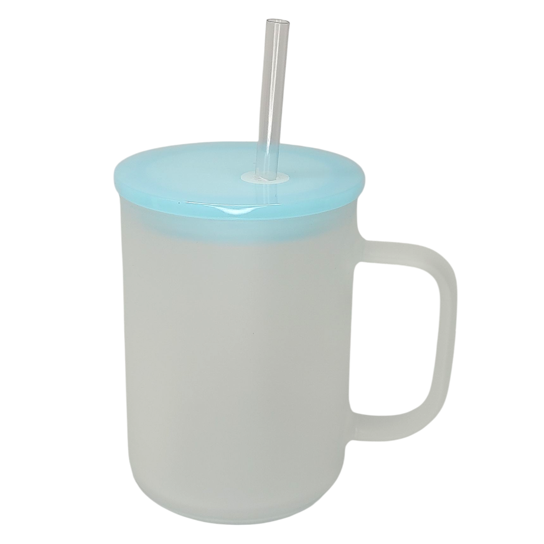 17oz Glass Frosted Mug