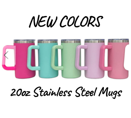 NEW 20oz Stainless Steel Mug