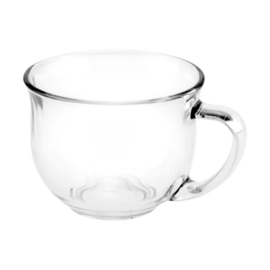 18oz Clear Glass Mugs