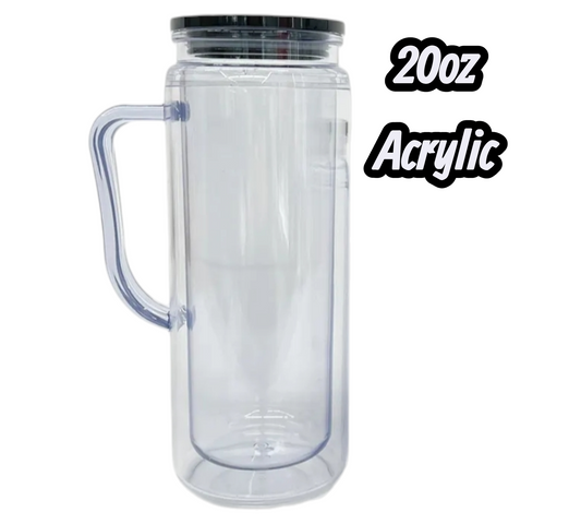 20oz Acrylic Snowglobe with Handle