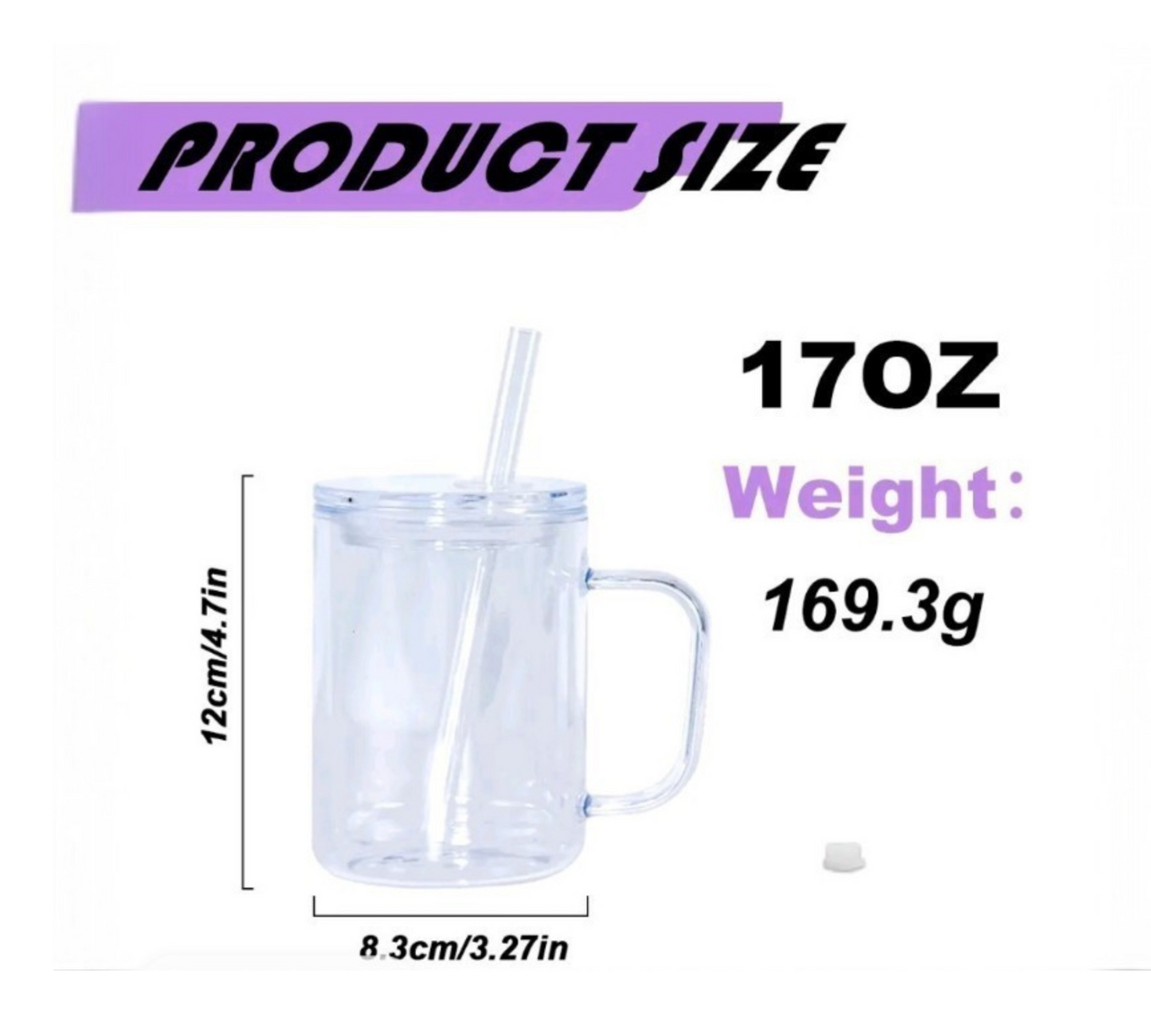 NEW 17oz Acrylic Snowglobe Mug