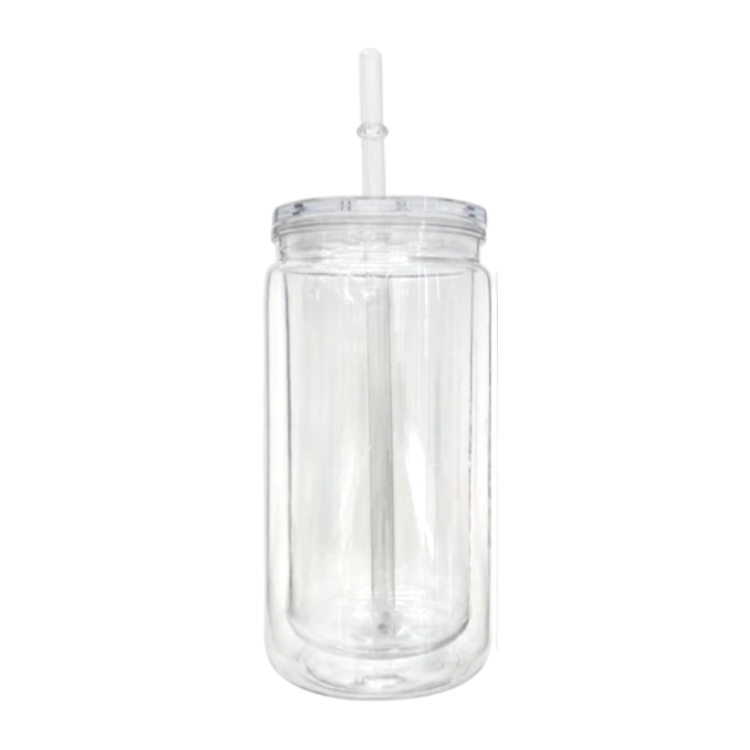 16oz Acrylic Snowglobe Cup