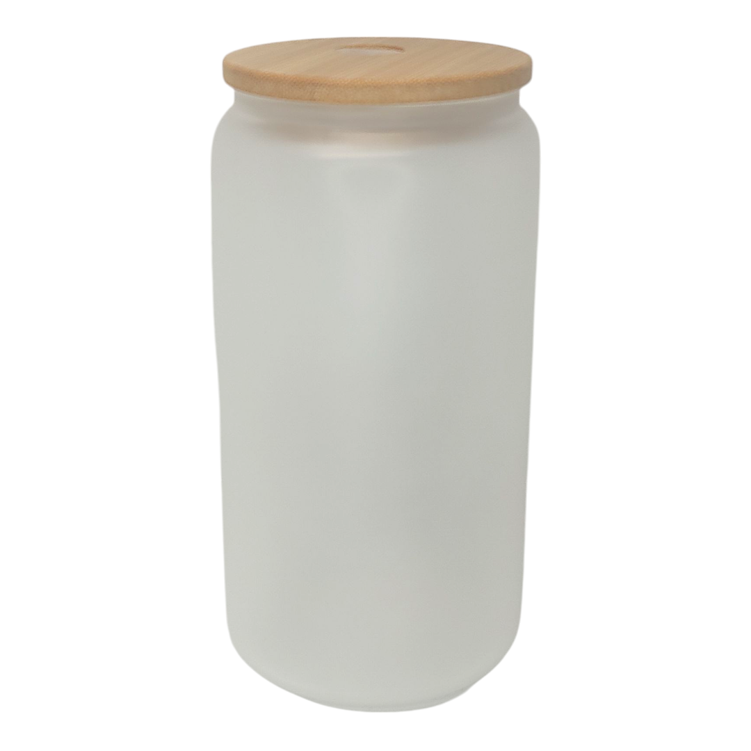 16oz Frosted Glass Cup.