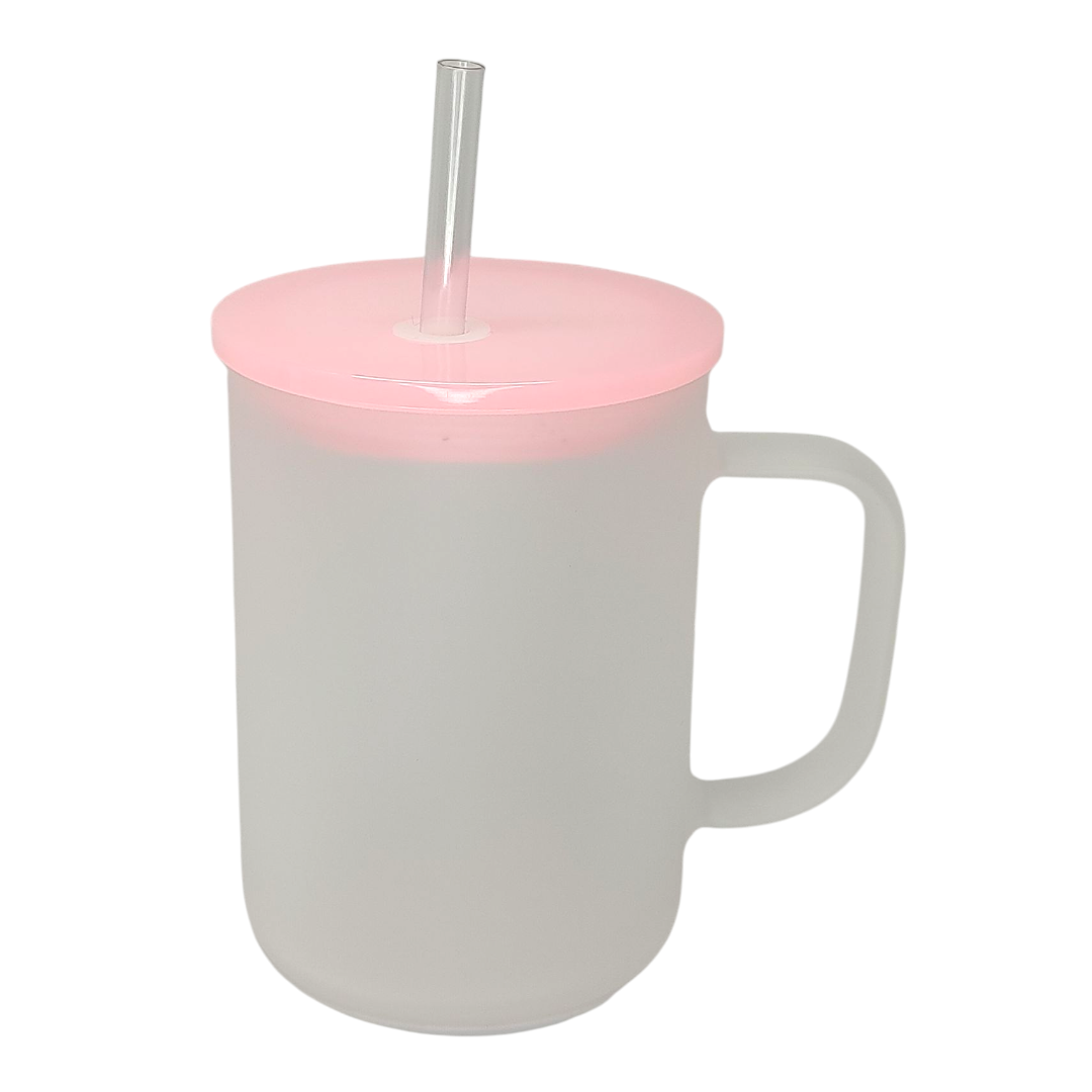 17oz Glass Frosted Mug