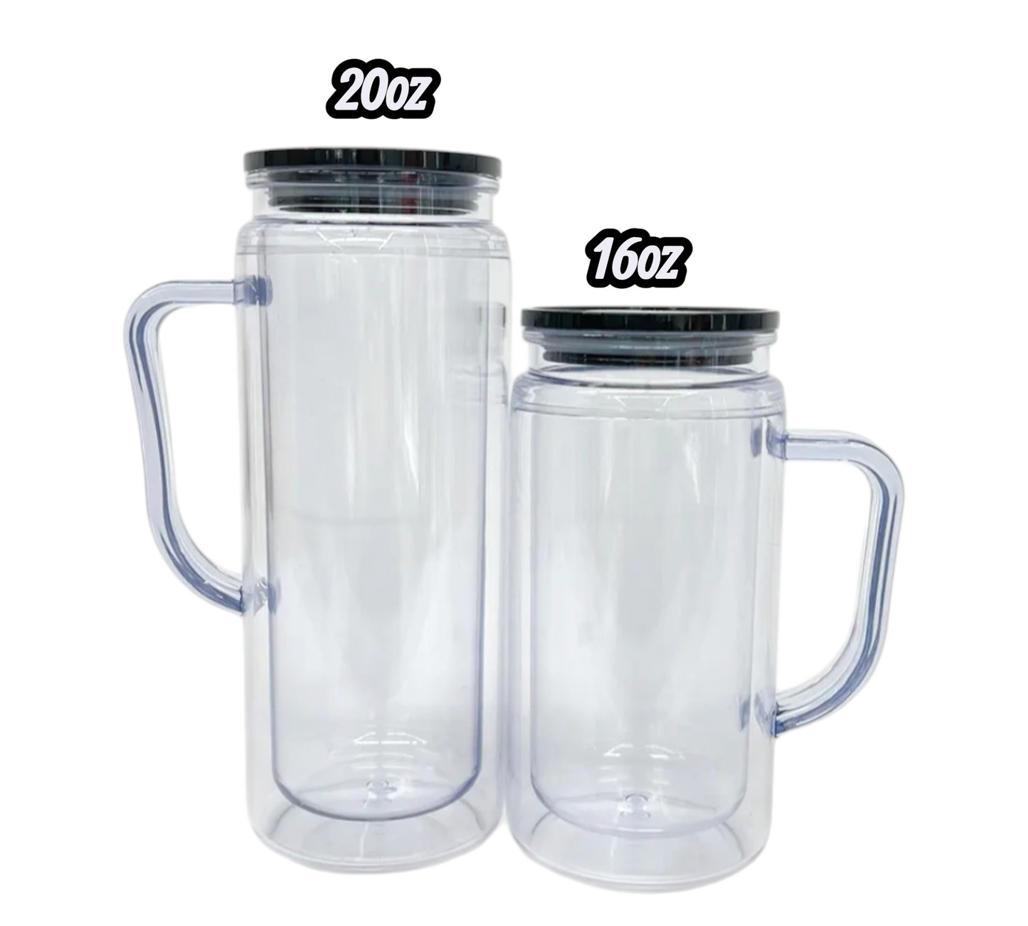 20oz Acrylic Snowglobe with Handle