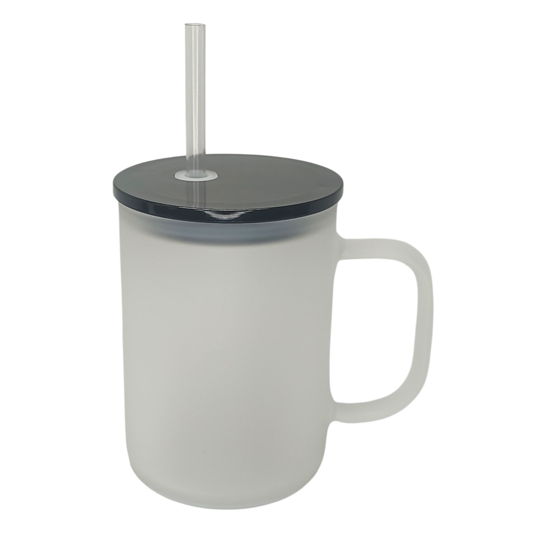 17oz Glass Frosted Mug